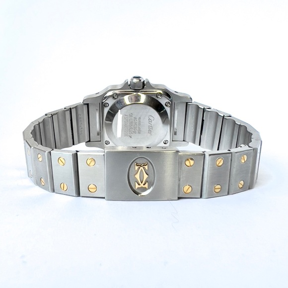 CARTIER SANTOS GALBEE 24mm Automatic 2 Tone 0.69TCW Diamond Watch